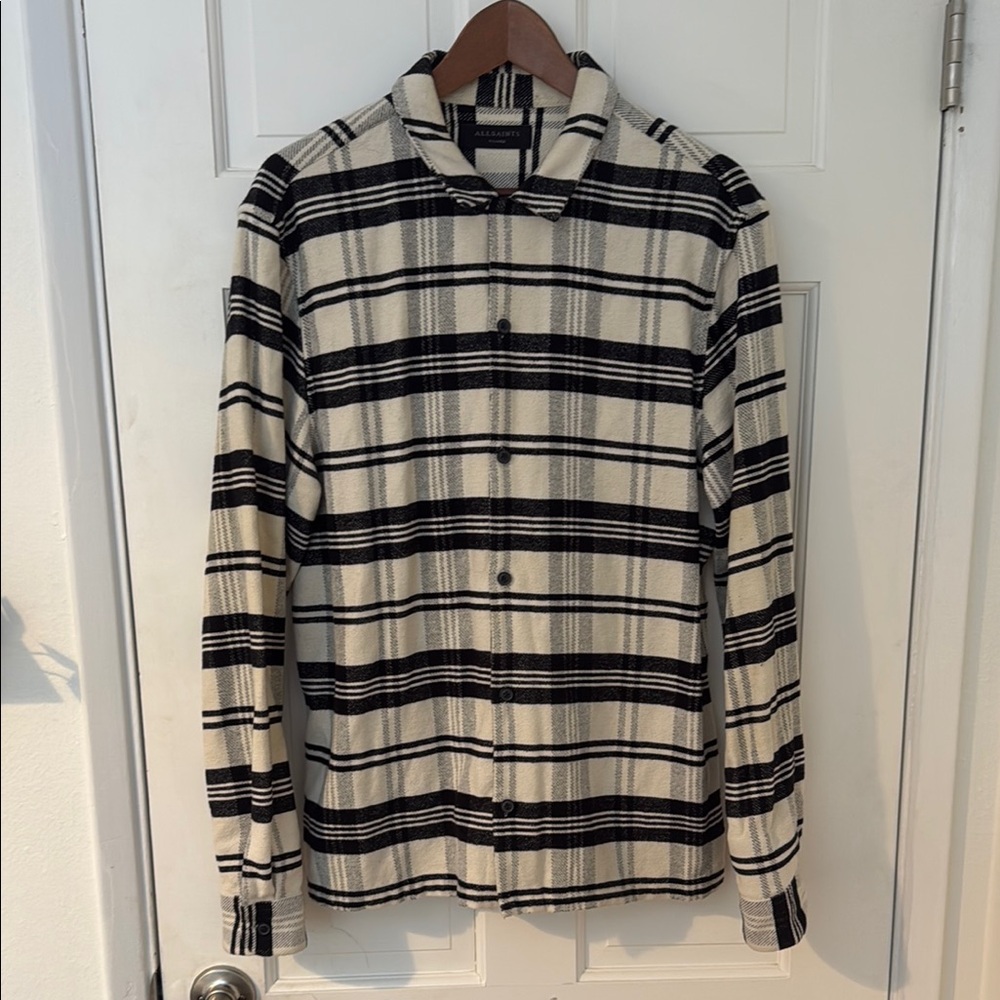 Allsaints men’s button down 100% cotton shirt